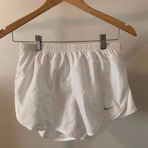 White Nike Tempo Women's Running Shorts